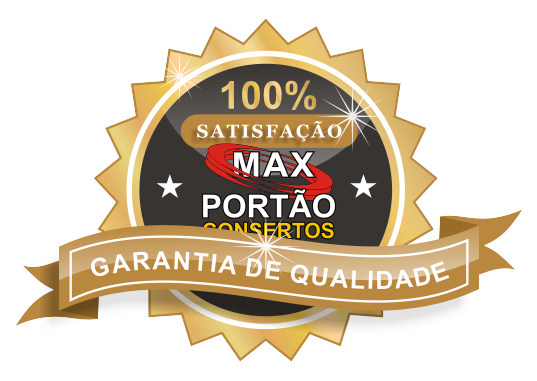 imagem PNG Selo de Garantia MAX PORTÃO Selo de Qualidade